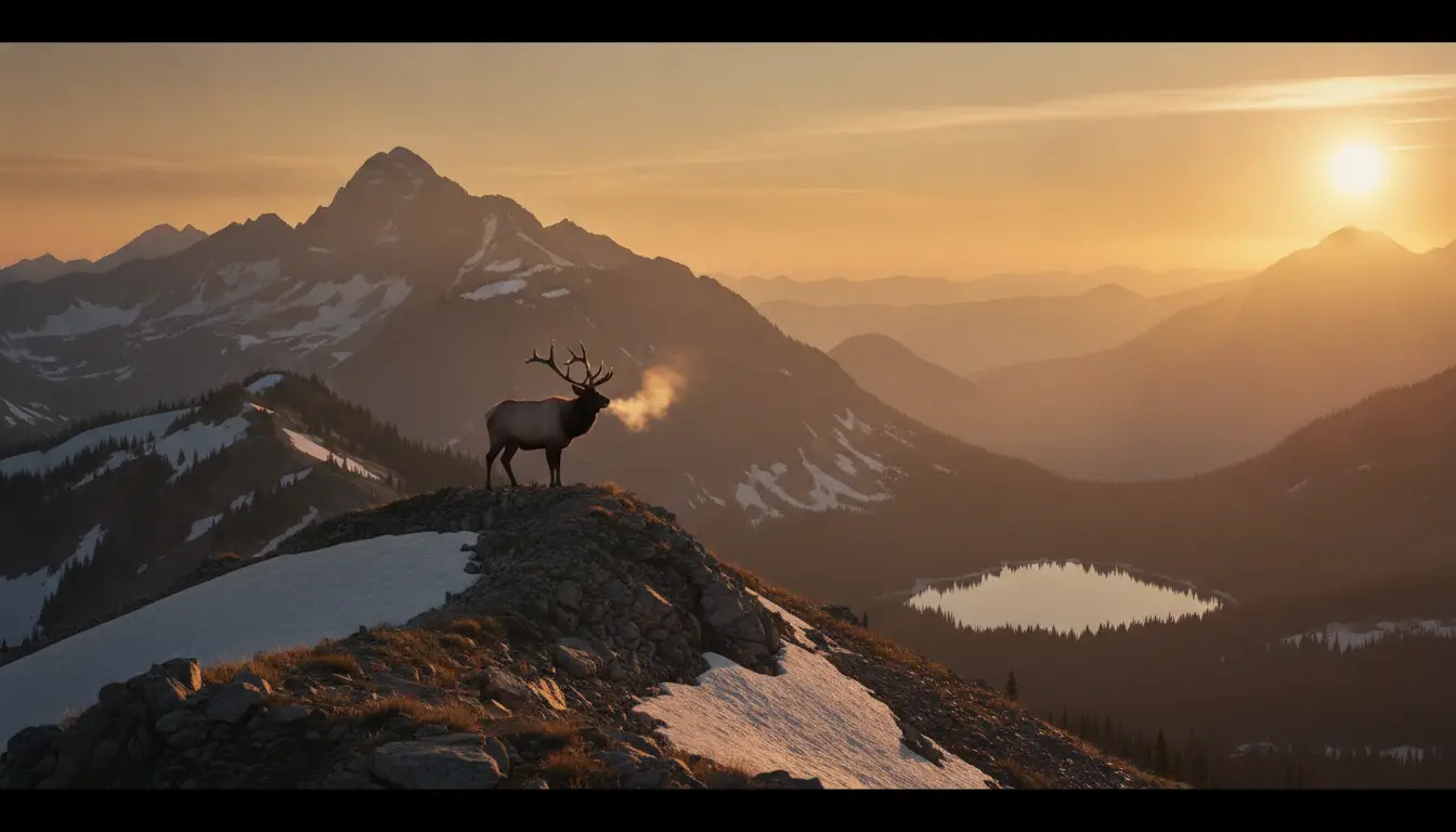 Big Game (Elk / Moose / Bear): Western elk camps, mountain moose draws, and black bear outfitters across the high country.