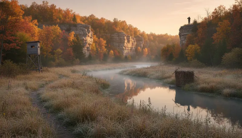 Iowa hunting country. Backdrop for the Hunting Hubs Iowa outfitter directory