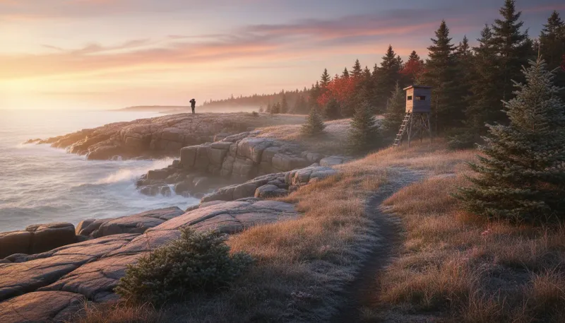 Maine hunting country. Backdrop for the Hunting Hubs Maine outfitter directory