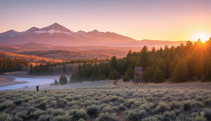 New Mexico hunting country. Backdrop for the Hunting Hubs New Mexico outfitter directory