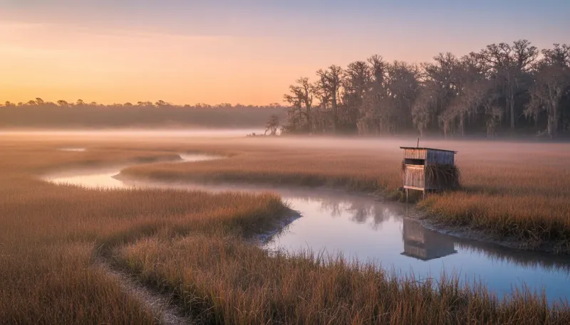 South Carolina hunting country. Backdrop for the Hunting Hubs South Carolina outfitter directory