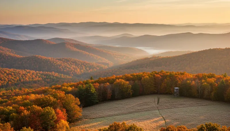 Virginia hunting country. Backdrop for the Hunting Hubs Virginia outfitter directory