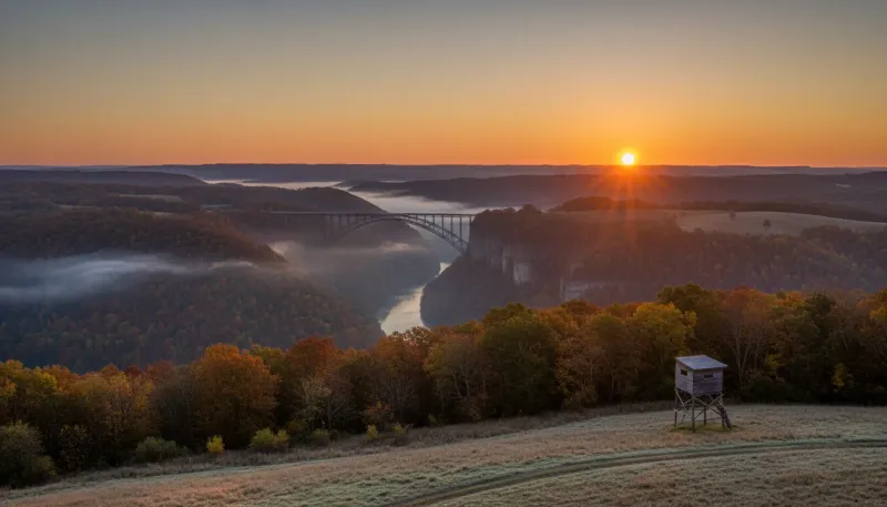 West Virginia hunting country. Backdrop for the Hunting Hubs West Virginia outfitter directory