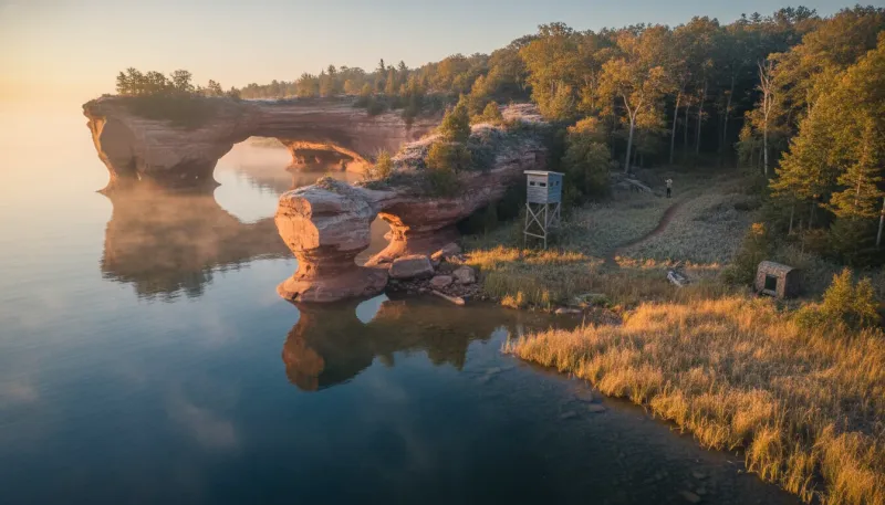 Wisconsin hunting country. Backdrop for the Hunting Hubs Wisconsin outfitter directory